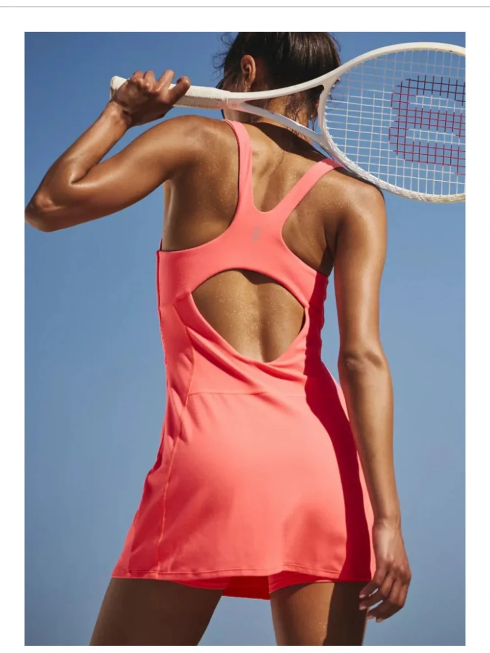 Free People Coral Pink Athletic Tank Dress - Picture 2 of 2